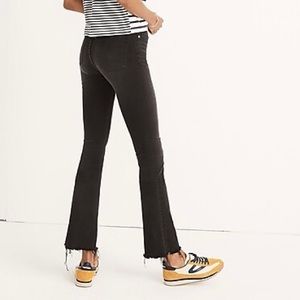 Madewell Cali Demi Boot Cut Chewed Hem Jeans